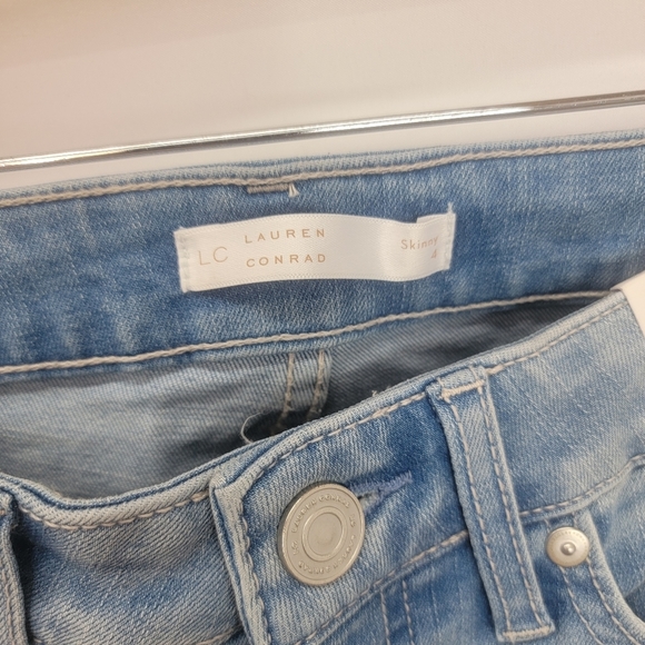 WOMEN'S LC Lauren Conrad Feel Good Cuffed Midrise Skinny Ankle Jeans - Picture 10 of 16